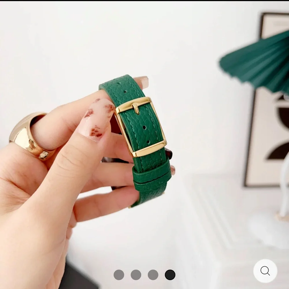 Gold and Green Smartwatch